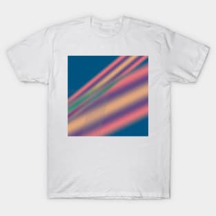 blue red yellow abstract texture T-Shirt